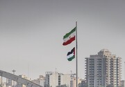 اهتزاز پرچم فلسطین در قلب اهواز