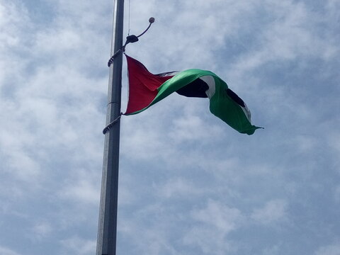تصاویر / آیین برافراشتن پرچم فلسطین
