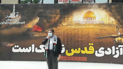راهپیمایی خودجوش و آتش به اختیار مردم روزه دار و انقلابی مردم تهران در روز قدس