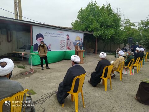 تصاویر/ برگزاری مراسم جهانی روز قدس در مدرسه علمیه قروه