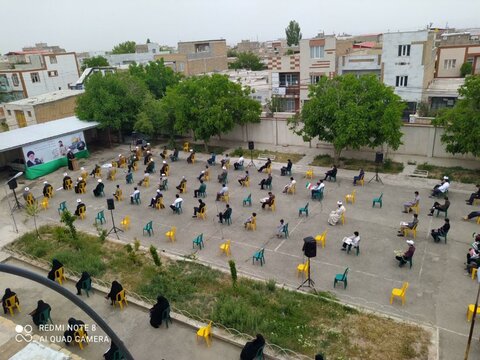تصاویر/ برگزاری مراسم جهانی روز قدس در مدرسه علمیه قروه