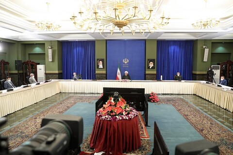 تصاویر/ جلسه ستاد ملی مقابله با کرونا به ریاست رئیس جمهور