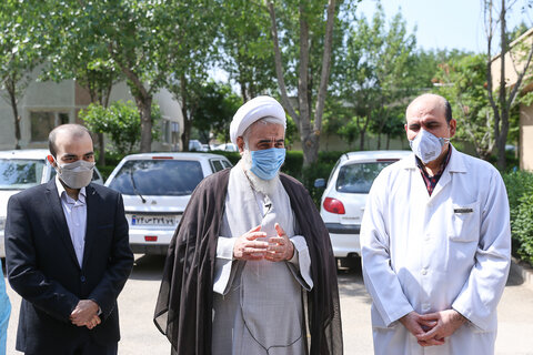 تصاویر/ بازدید امام جمعه قزوین از بخش تالاسمی بیمارستان قدس