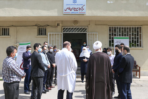 تصاویر/ بازدید امام جمعه قزوین از بخش تالاسمی بیمارستان قدس