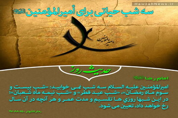 عکس نوشت | سه شب حیاتی برای امیرالمومنین(ع)