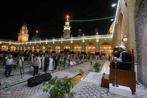 جزء خوانی قرآن کریم در مسجد مقدس کوفه