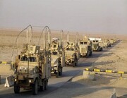 عراق میں امریکی فوجی رسد کے قافلہ کے راستہ میں دھماکہ