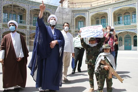 تجمع نمازگزاران جمعه شهرکرد در حمایت از مردم فلسطین