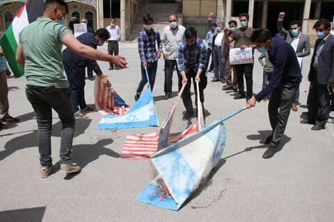 تجمع نمازگزاران جمعه شهرکرد در حمایت از مردم فلسطین