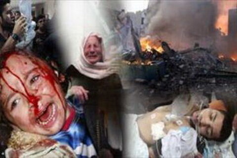 کشتار مردم بی دفاع غزه - فلسطین