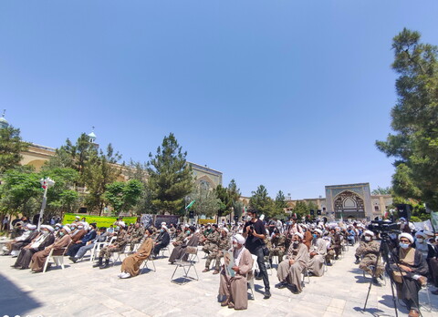 تصاویر/ تجمع طلاب و روحانیون در حمایت از مردم فلسطین