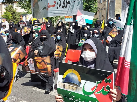 تصاویر / تجمع روحانیون و مردم تبریز در حمایت از ملت مظلوم فلسطین
