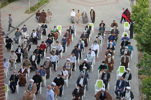 تصاویر/ تجمع طلاب و روحانیون خوی در حمایت از مردم غزه و افغانستان