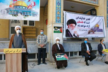 تجمع طلاب و روحانیون مرند و میانه در حمایت از فلسطین و افغانستان