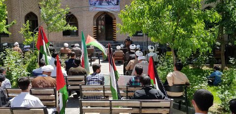 تصاویر شما/ تجمع طلاب و روحانیون اردبیل در حمایت از مردم مظلوم فلسطین و افغانستان