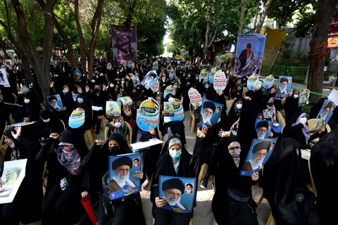 خروش مردم انقلابی اصفهان در حمایت از مردم مظلوم فلسطین و بزرگداشت شهدای افغانستان