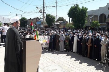 تصاویر/ تجمع مردم کرمانشاه در حمایت از مردم مظلوم فلسطین
