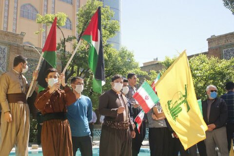 تصاویر/تجمع اعتراضی مردم سنندج در دفاع از ملت فلسطین برگزار شد