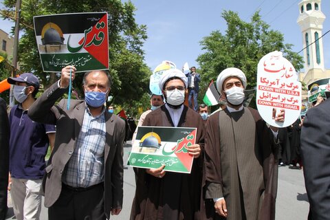 راهپیمایی مردم شهرکرد در حمایت از مردم مظلوم فلسطین
