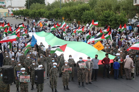 تصاویر / تجمع مردم قم در حمایت از مردم مظلوم فلسطین