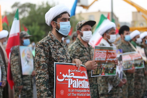 تصاویر / تجمع مردم قم در حمایت از مردم مظلوم فلسطین