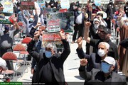 بالصور/ وقفات تضامنية في دعم الشعب الفلسطيني وإدانة جرائم الكيان الصهيوني في مختلف أرجاء إيران