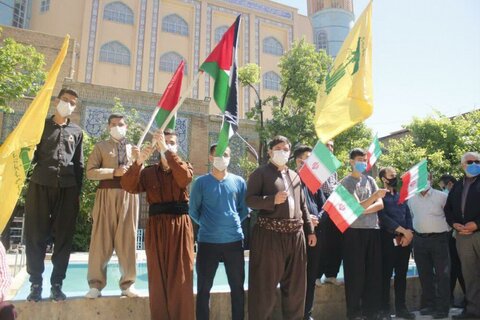 بالصور/ وقفات تضامنية في دعم الشعب الفلسطيني وإدانة جرائم الكيان الصهيوني في مختلف أرجاء إيران