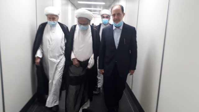وصول آية الله الشيخ اسحاق الفياض الى بيروت + الصور