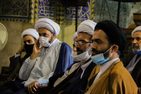تصاویر/ همایش بصیرتی اساتید، فضلا و روحانیون حوزه علمیه اصفهان در مدرسه چهارباغ