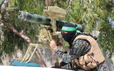 رزمایش نظامی گردان عزالدین القسام در شهر خانیونس در جنوب نوار غزه
