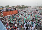 تصاویر/ پشاور میں جماعت اسلامی پاکستان کا لبیک القدس ملین مارچ