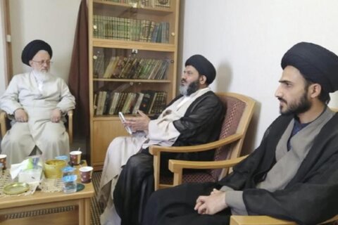 علامہ شفقت شیرازی کی نمائندہ ولی فقیہ عراق آیت اللہ سید مجتبیٰ حسینی سے ملاقات