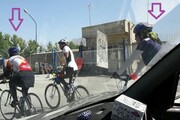 دو چرخه سواری مختلط در کرمانشاه!