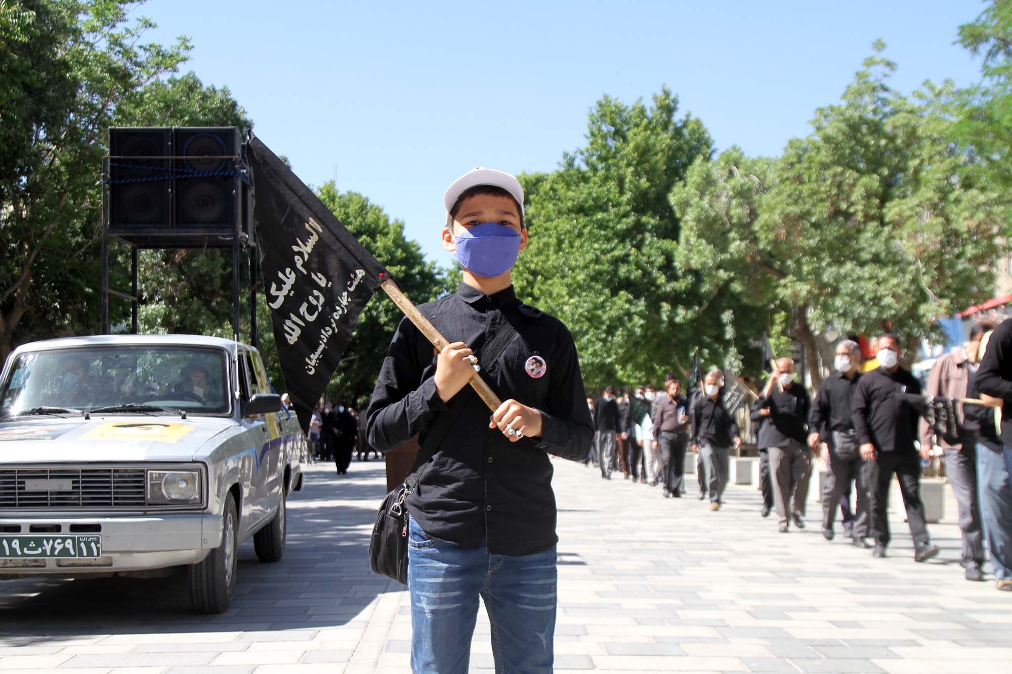 تصاویر / دسته عزاداری سالروز ارتحال رهبر کبیر انقلاب در همدان