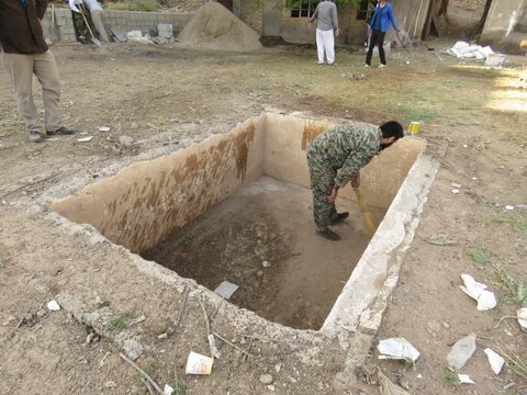 تصاویر/ بازسازی و احیاء موقوفه مدرسه علمیه امام صادق(ع) روستای خرق توسط طلاب قرارگاه جهادی کریم اهل بیت(ع) خراسان شمالی