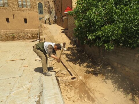 تصاویر/ بازسازی و احیاء موقوفه مدرسه علمیه امام صادق(ع) روستای خرق توسط طلاب قرارگاه جهادی کریم اهل بیت(ع) خراسان شمالی