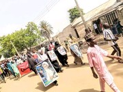 شیخ زکزاکی کی آزادی کے حق میں نائیجیریا میں احتجاج +تصاویر