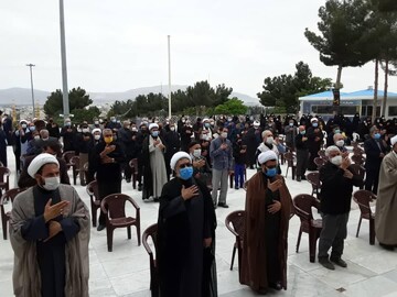 تصاویر/ مراسم عزاداری شهادت امام صادق علیه السلام در امامزاده سید عباس بجنورد