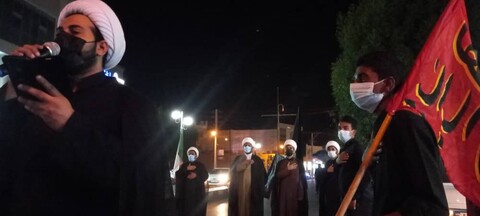 تصاویر عزاداری طلاب بندرلنگه در سوگ رئیس مکتب