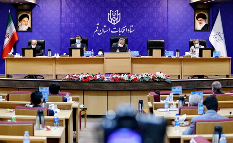 تصاویر/ نشست مسئولین ستاد انتخابات استان قم