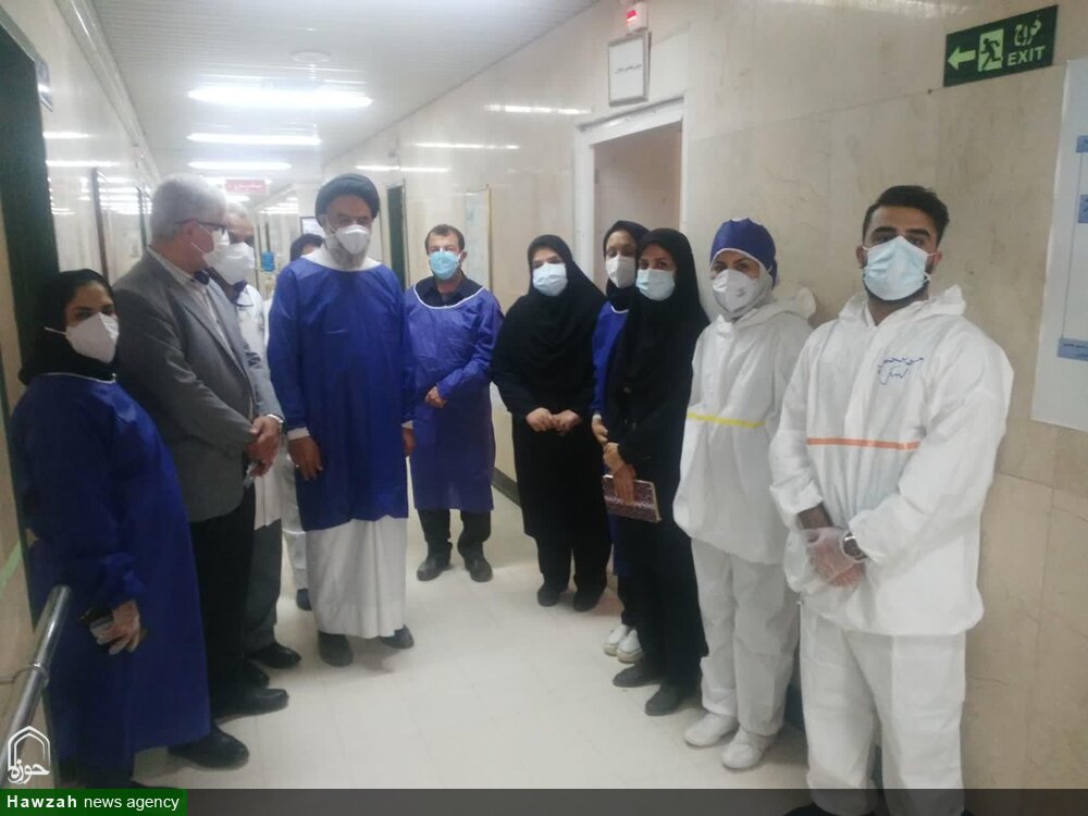بازدید امام جمعه اهواز از بخش‌های مراقبت ویژه بیمارستان خرمشهر + عکس