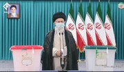 فیلم |  رهبر انقلاب | امیدواریم امروز برای ملت ایران به توفیق الهی یک جشن باشد