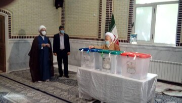 فیلم |  شرکت آیت الله العظمی جوادی آملی در انتخابات1400