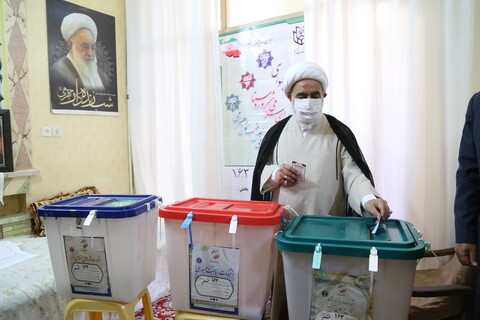  انتخابات ۱۴۰۰؛ حضور مراجع و علما پای صندوق‌های رأی -۲