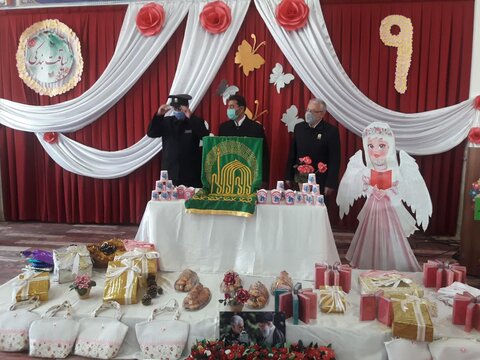 برگزاری جشن بندگی با حضور خادمین حرم حضرت امام رضا (ع) در حوزه علمیه خواهران قزوین