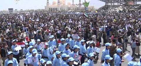 راهپیمایی میلیونی کودکان یمنی