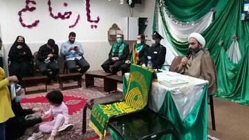 پیچیدن عطر حرم رضوی در مدرسه علمیه فاطمة الزهراء(س) کوی علوی + عکس