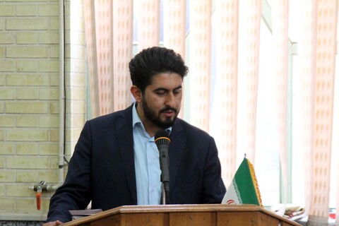مراسم بزرگداشت شهدای هفته بازخوانی و افشای حقوق بشر آمریکایی در حوزه آخوند همدان