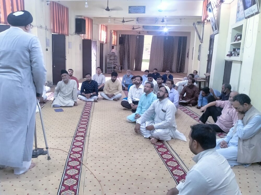 تنظیم المکاتب میں قرآن خوانی اور جلسہ تعزیت