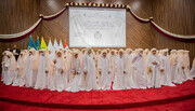 بالصور/ في ذكرى زواج النور من النور، حفل برعاية العتبة الحسينية لتتويج الفتيات بالحجاب الاسلامي